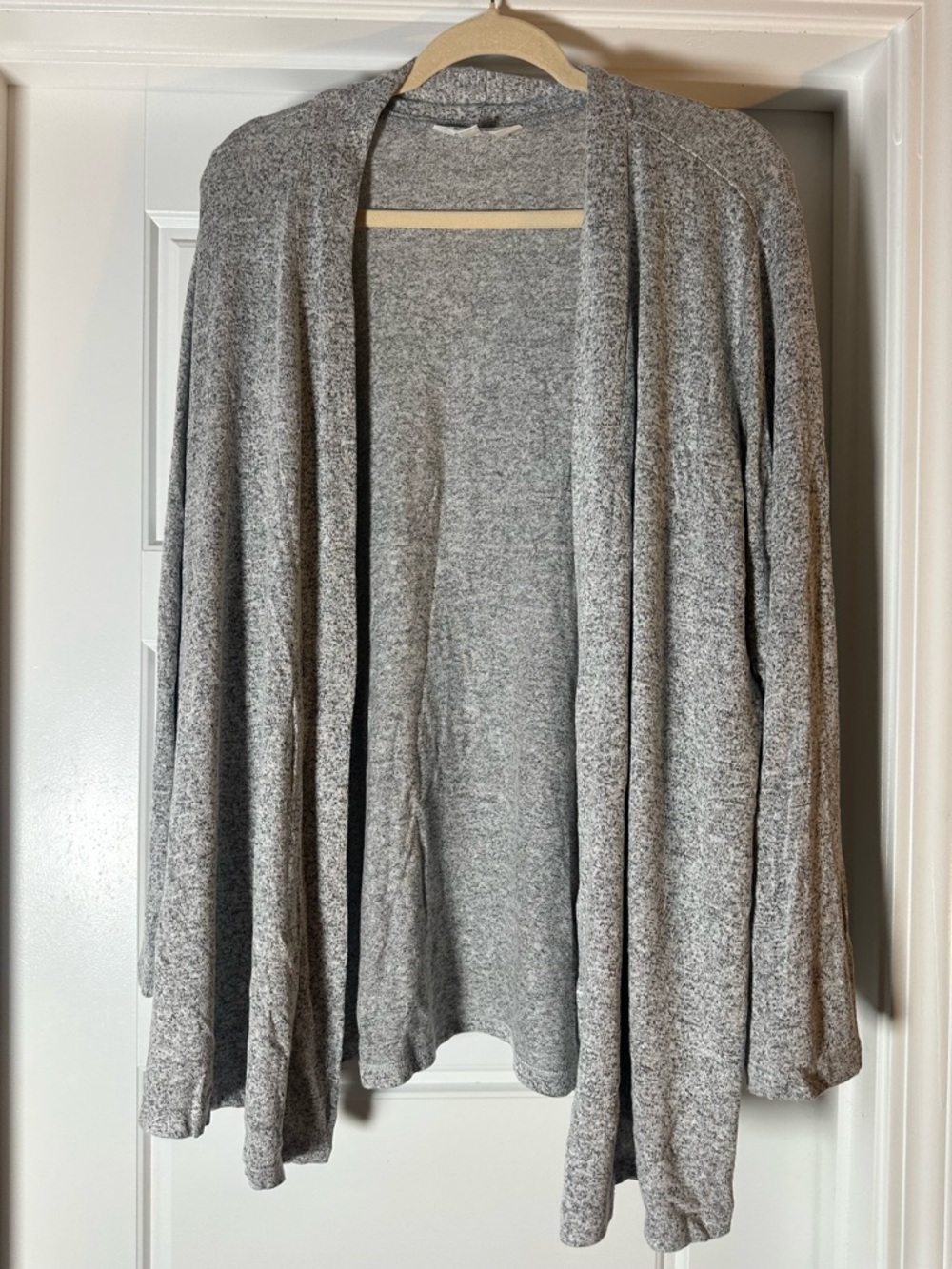 Market & Spruce Heather Gray Open-Front Cardigan